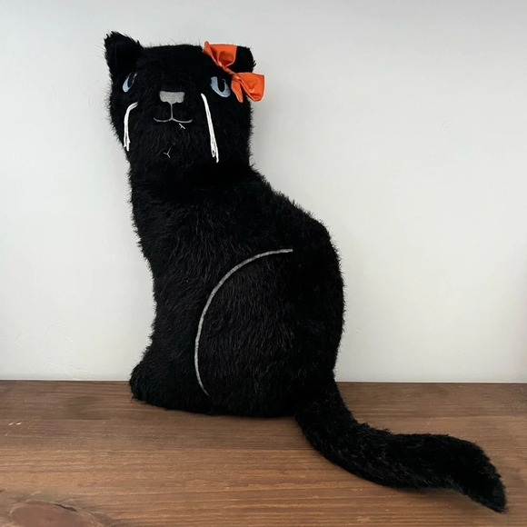 Halloween Black Cat Family Plush Pillow Set of 3 - Picture 4 of 7